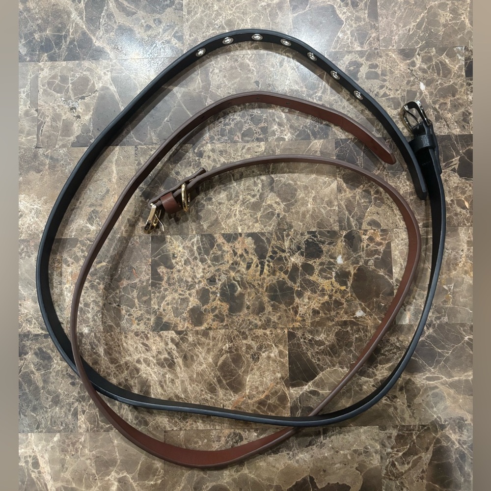 Black and Brown Leather Belts